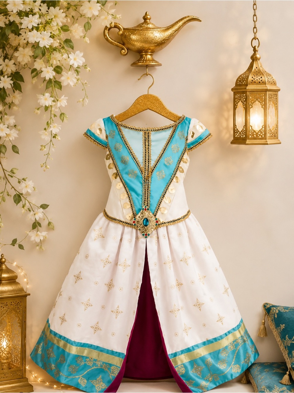 Disney Designer Collection Princess Jasmine Deluxe Dreams Come True Dress Size 4
